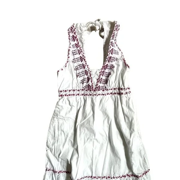 Anthropologie Akemi + Kin White Halter Midi Dress 0 - Picture 2 of 12